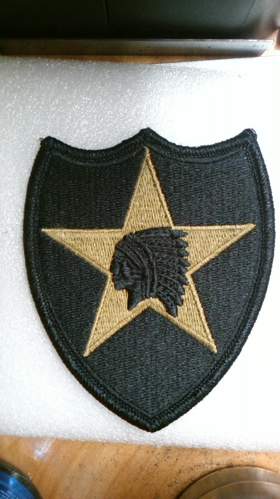 MILITARY PATCH HOOK AND LOOP OCP MULTICAM 2ND INFANTRY DIVISION INDIAN HEAD 2ND