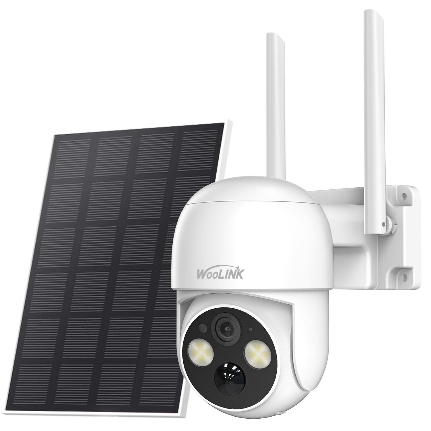 4pcs Wireless Solar Security Camera WiFi Camera System PTZ Audio IP Camera 360°