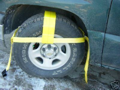 4 -12"-18" TOW DOLLY STRAPS TIE DOWN ROLLBACK 4X4  CLEVIS TOWING AXLE SHACKLE