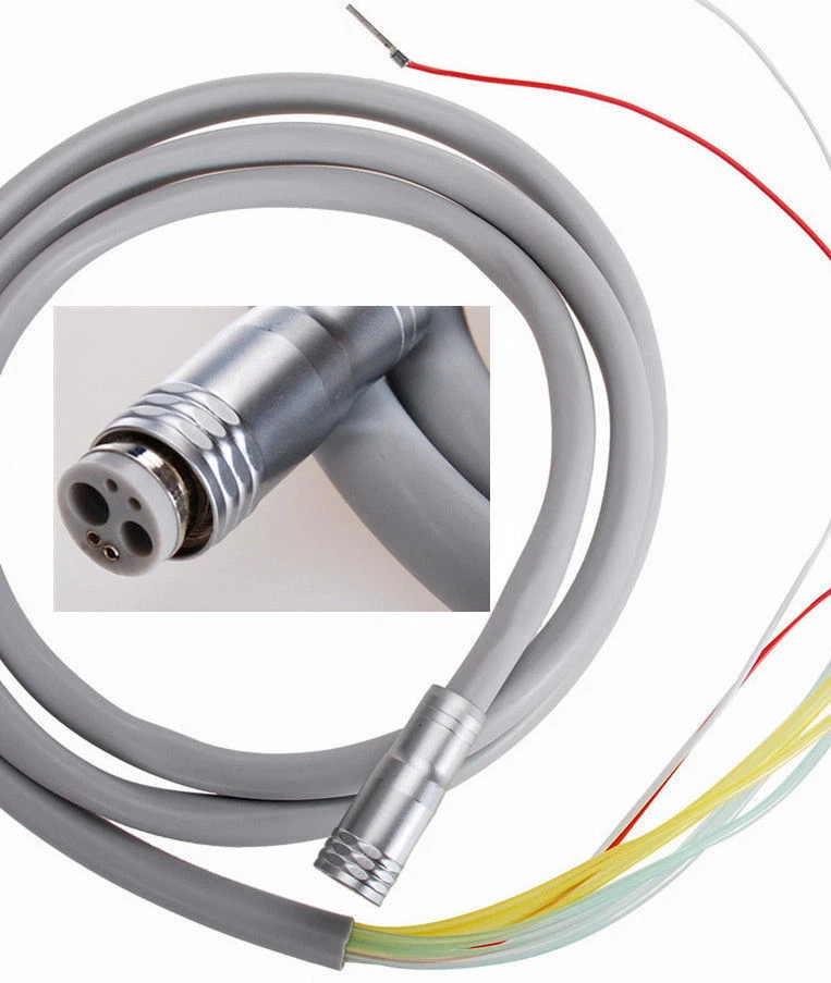 Dental Silicone 6 Holes Cable Tubing tube Hose for Fiber Optic Handpiece