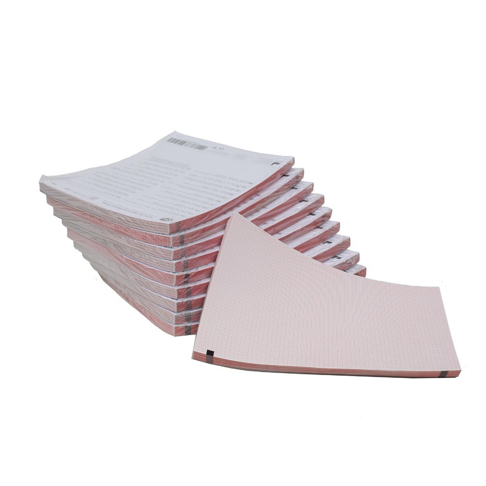 Schiller 2.157050 ECG EKG Recording Thermal Paper for AT102 , CS-200 RED, Z-Fold