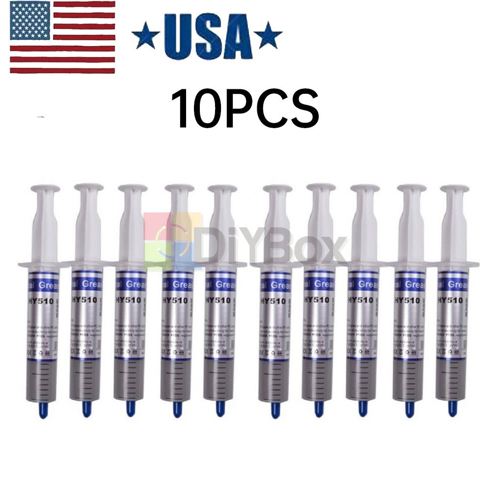 10x 30g Grey Thermal Conductive Grease Paste For CPU GPU Chipset Cooling HY510