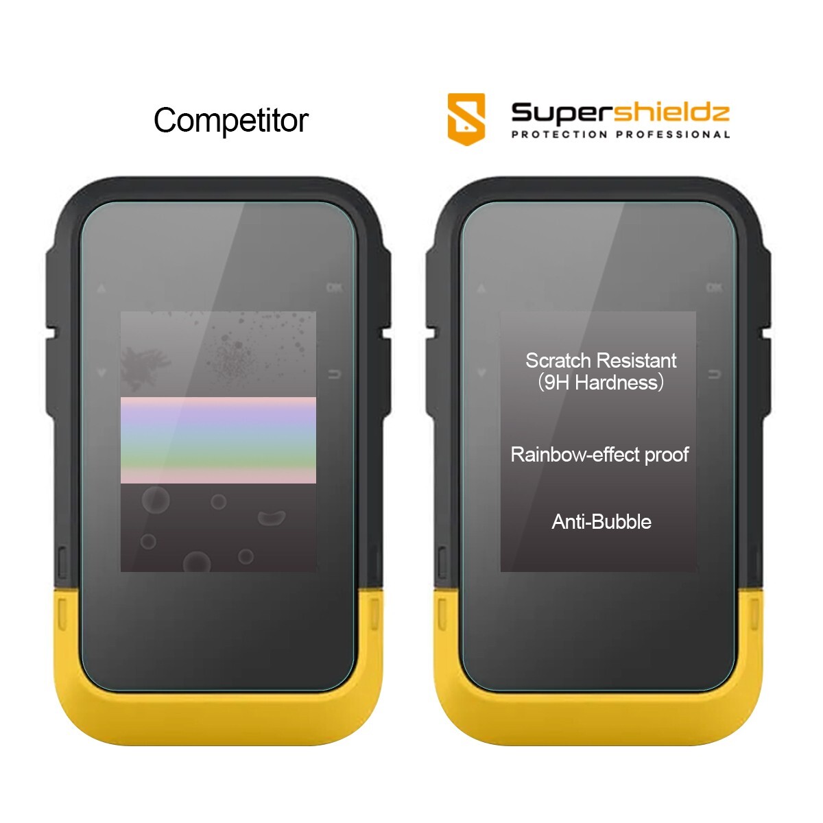 2X Supershieldz Tempered Glass Screen Protector for Garmin eTrex SE