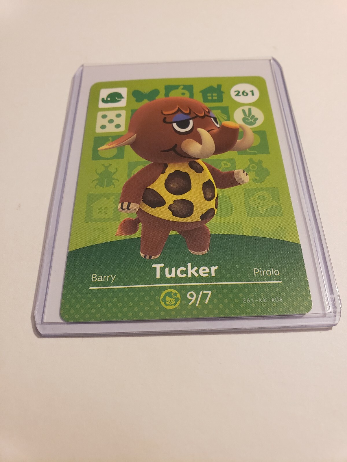 !SUPER SALE! Tucker # 261 Animal Crossing Amiibo Card AUTHENTIC Series 3 NEW!