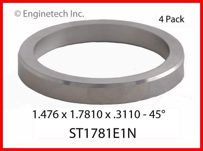Enginetech ST1781E1N Engine Valve Seat 4 Pack for Domestic and Import Engines
