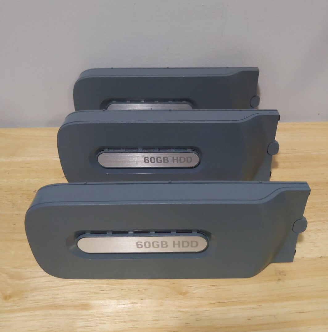 Lot of 3 60GB HDD for Microsoft Xbox 360 Hard Drive TESTED & WORKING X81707-001