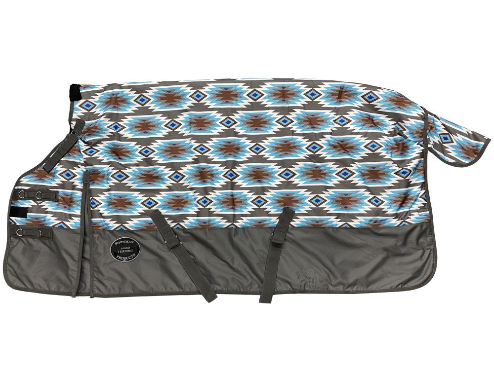 Showman 1200D Southwest Print Waterproof & Breathable Perfect Fit Turnout