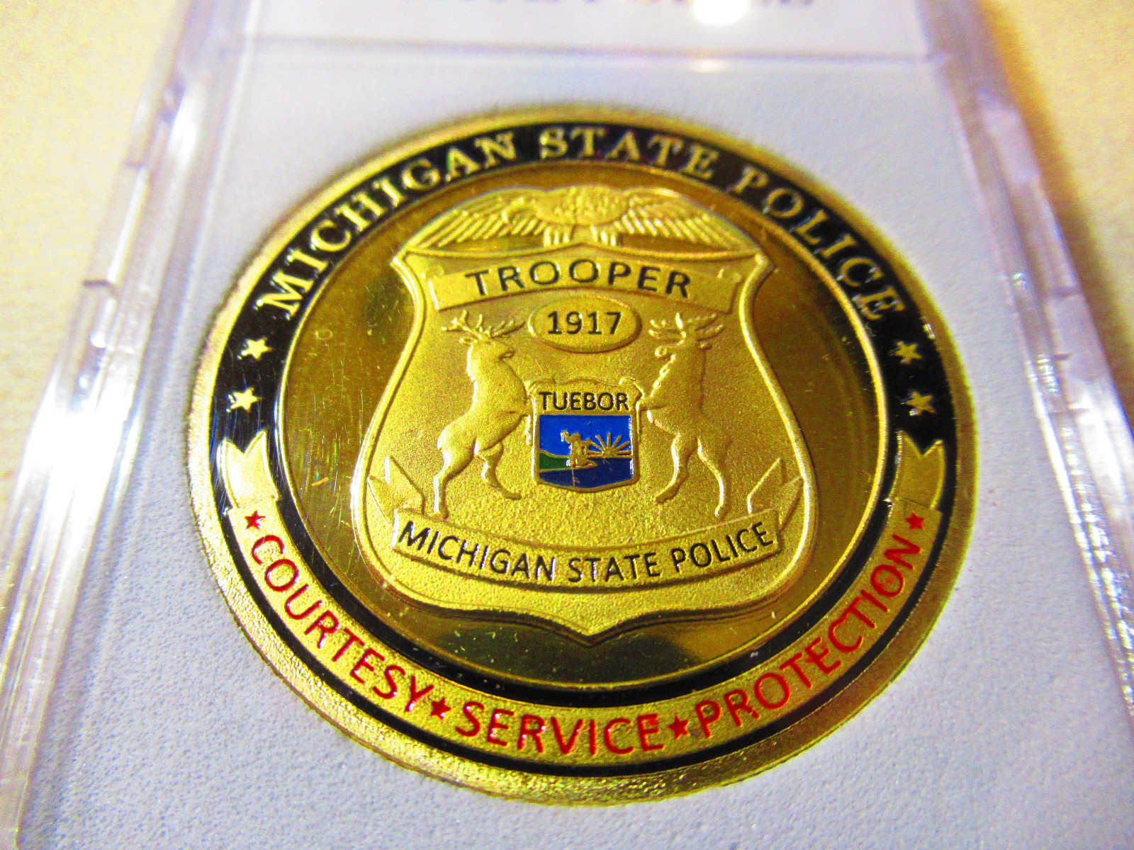 MICHIGAN STATE POLICE Challenge Coin