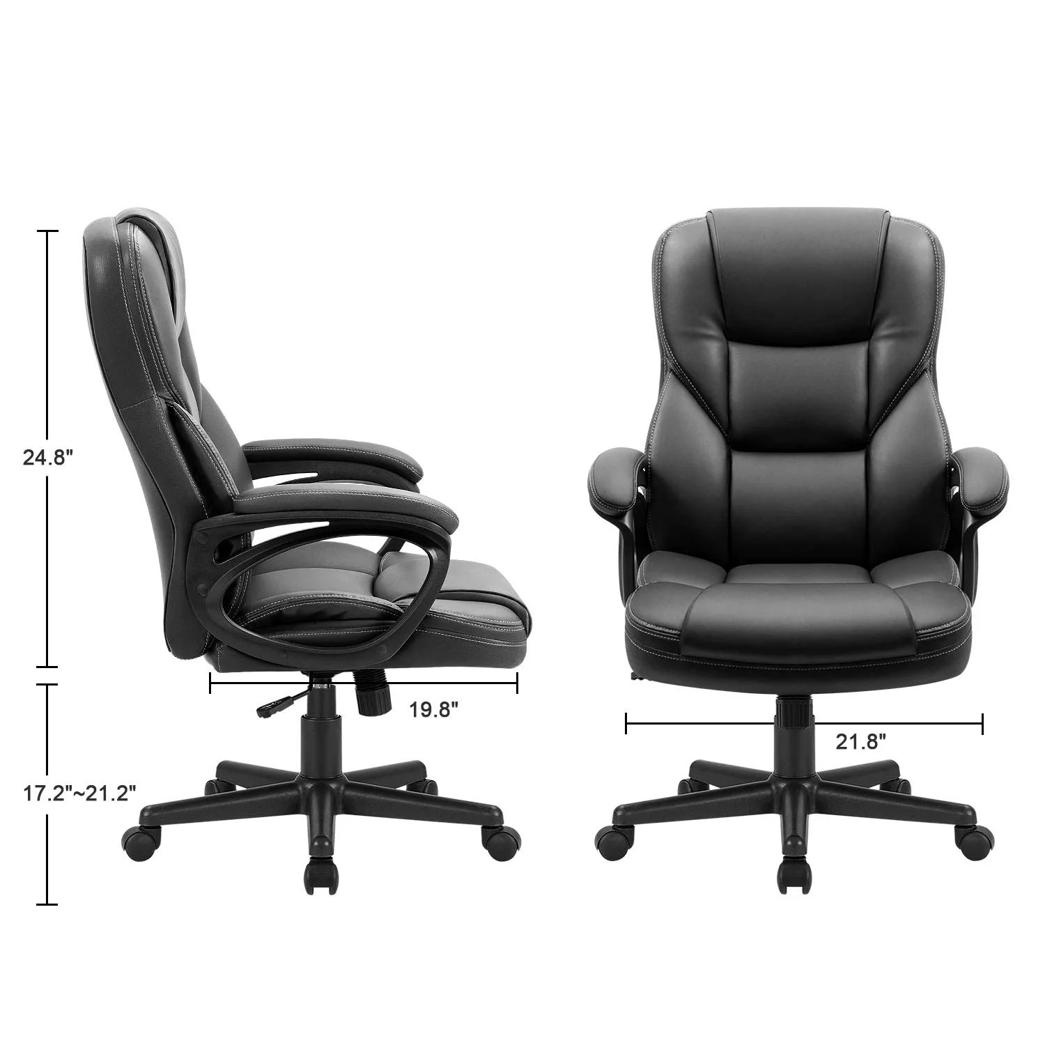 Vineego High Back PU Leather Executive Office Desk Chair Adjustable Business