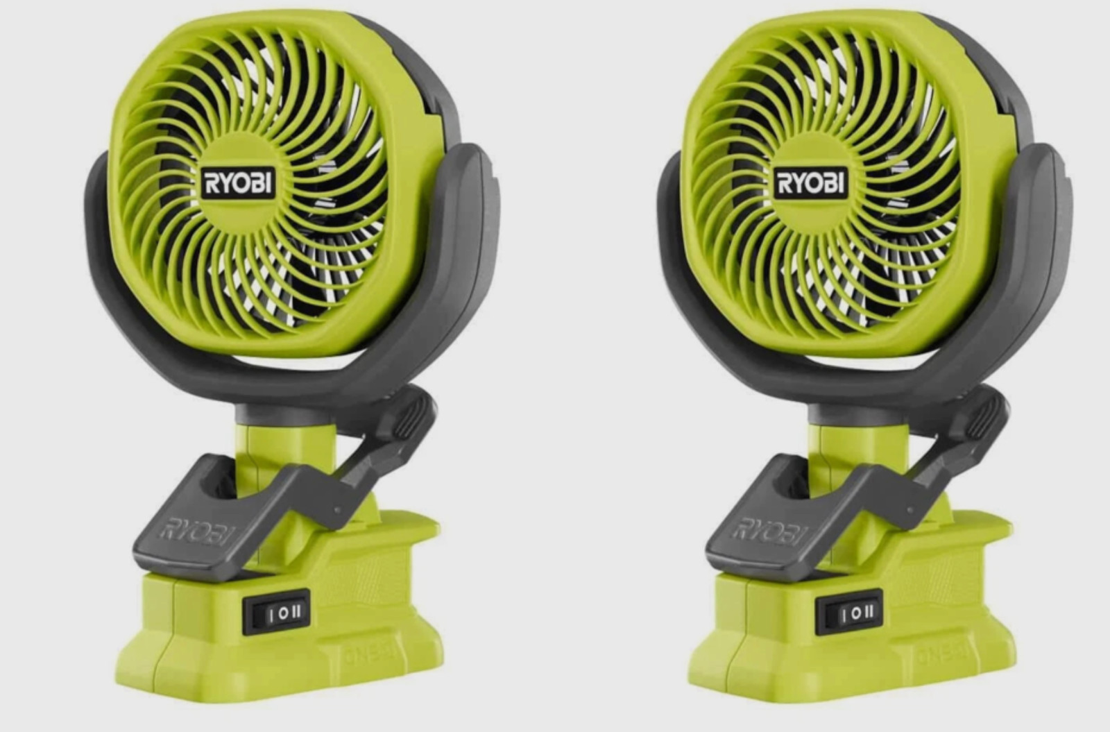2X RYOBI ONE+ 18V Cordless 4 in. Clamp Fan ships to Puerto Rico too 2 units set