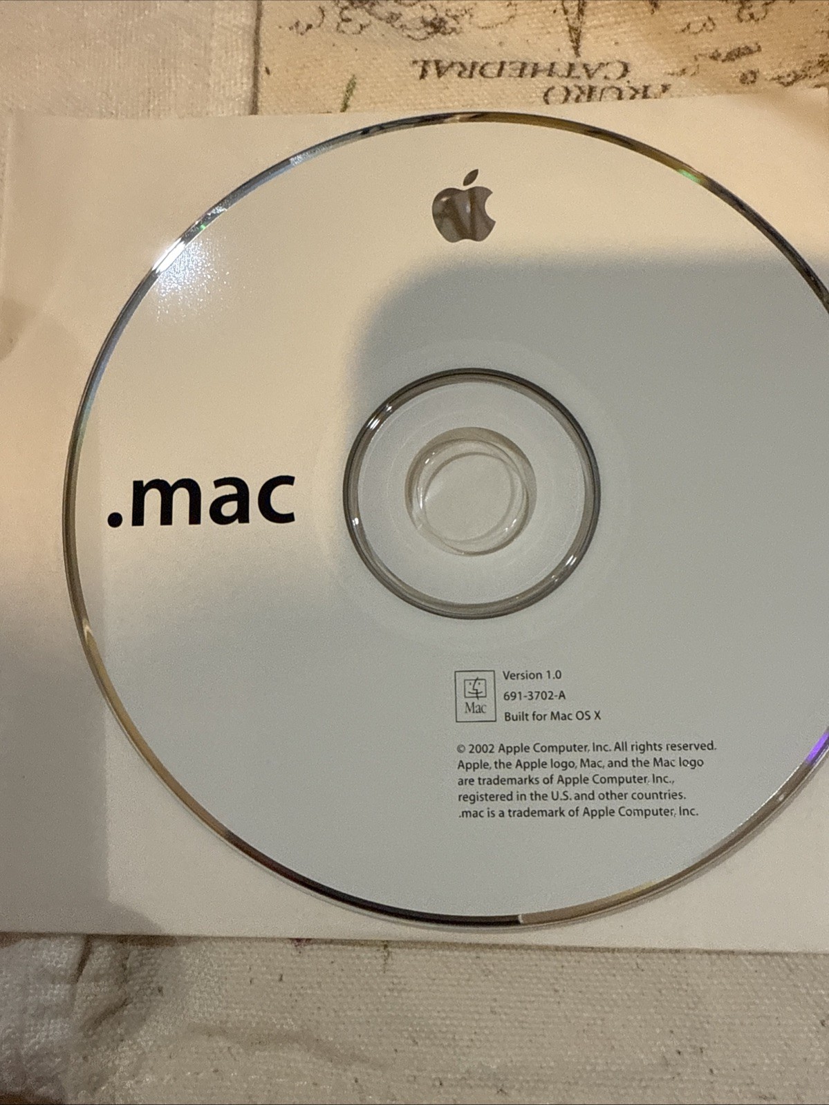 2002 Macintosh Mac .Mac Software Installation CD Version 1.0 Built For OS X