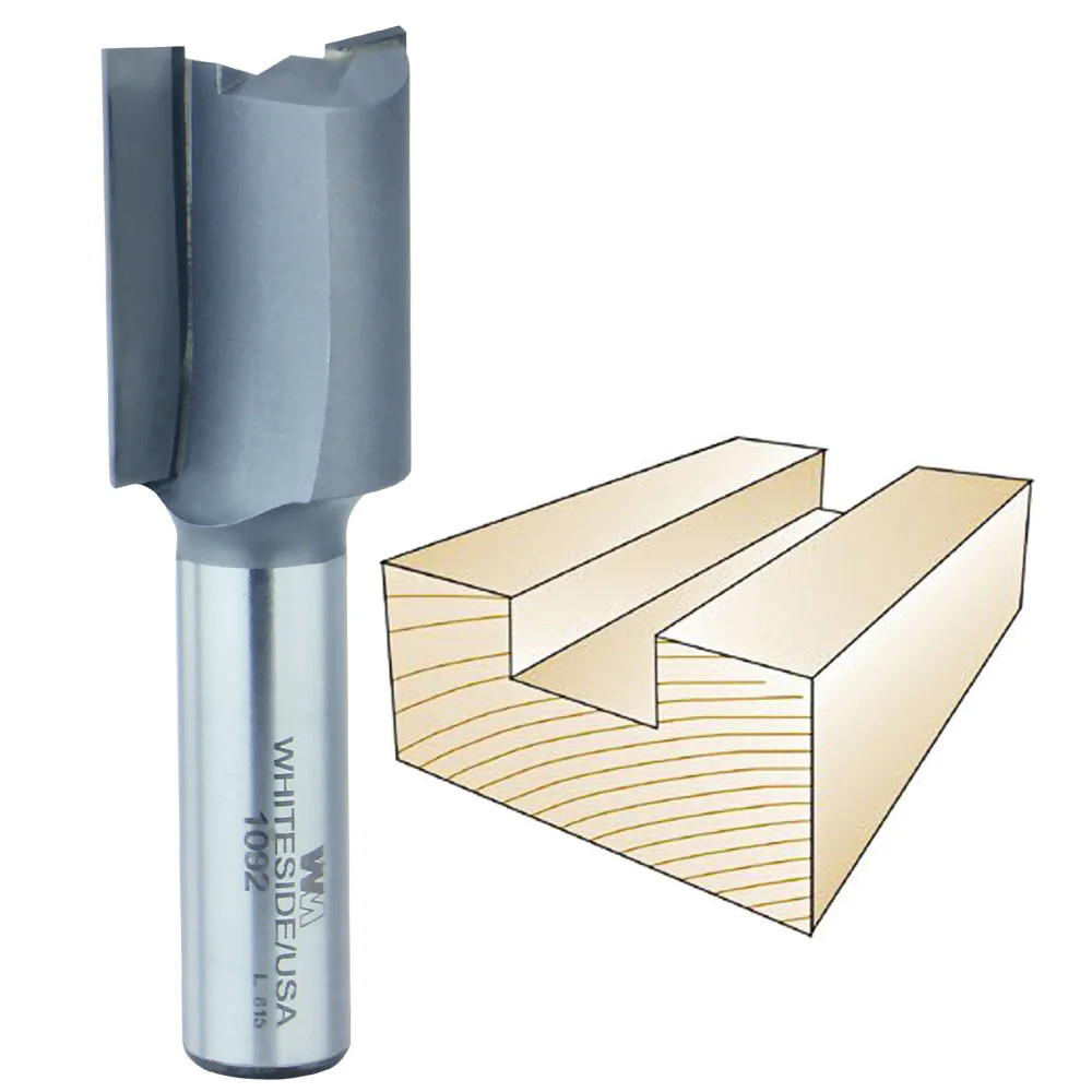 Whiteside Straight Bit, 1/2 in. SH x 15/16 in. CD x 1-1/4 in. CL