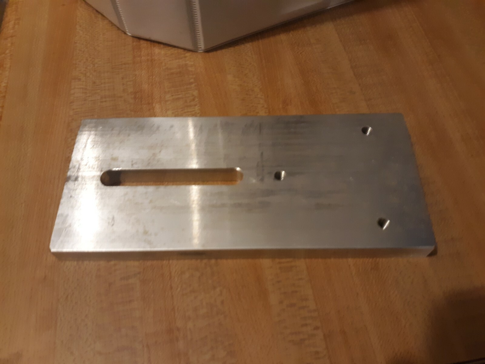 Lab Microscope Base 6 3/4" x 3" x 1/2" thick aluminum alloy boom arm stand
