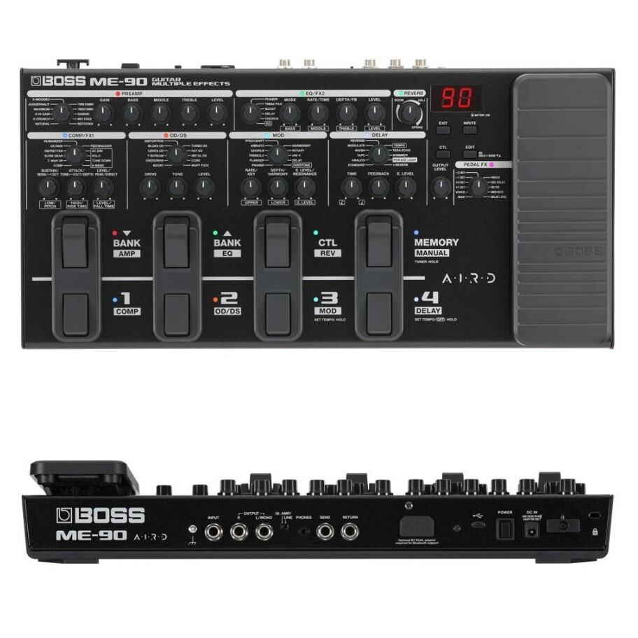 Boss ME-90 Guitar Multiple Effects Pedal Equipped with AIRD Preamplifier