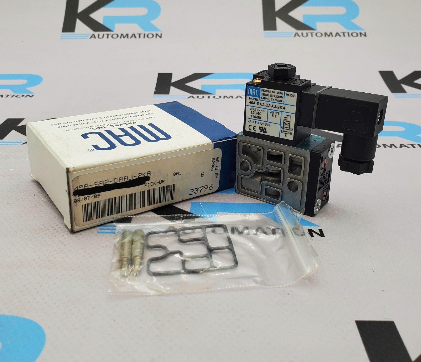 MAC Valves 45A-SA2-DAAJ-2KA Solenoid Valve 120V 5.4W 120PSI