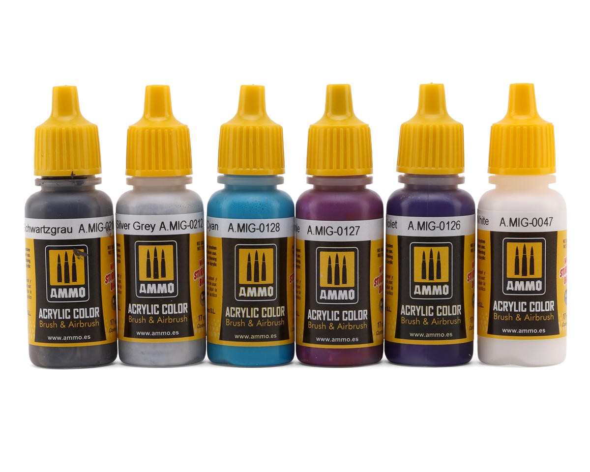 Ammo By Mig Purple Mechas Color Airbrush Acrylic Paint Set [ABJA.MIG-7157]