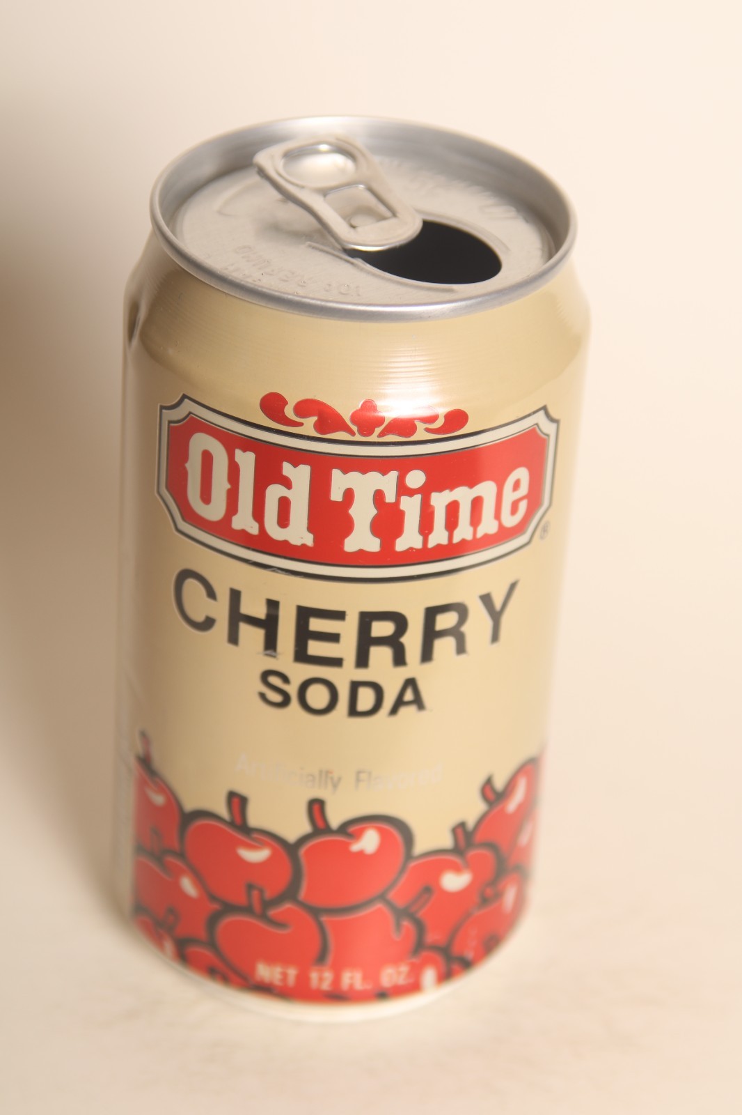 Old Time Cherry soda can - 12oz