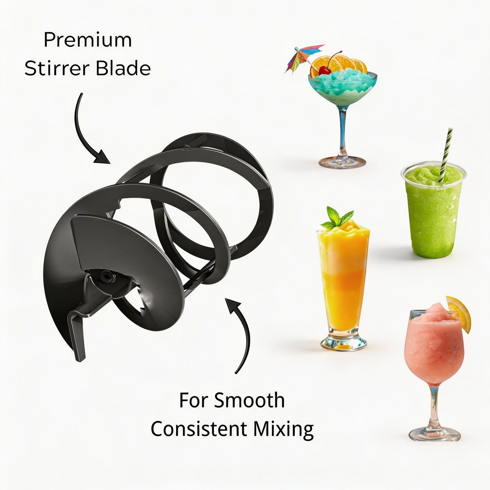 VIBOFROST Slushie Machine Replacement Parts Kit for 90oz Norma, Transparent