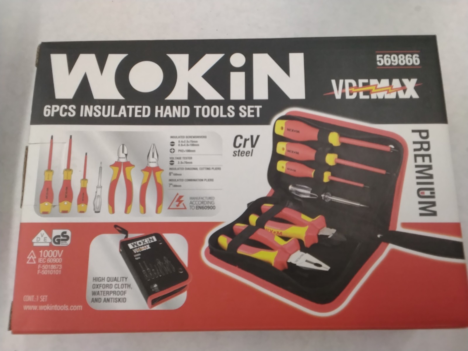 WOKEN 6 Pc Premium Insulated Tool Set, VDEMAX