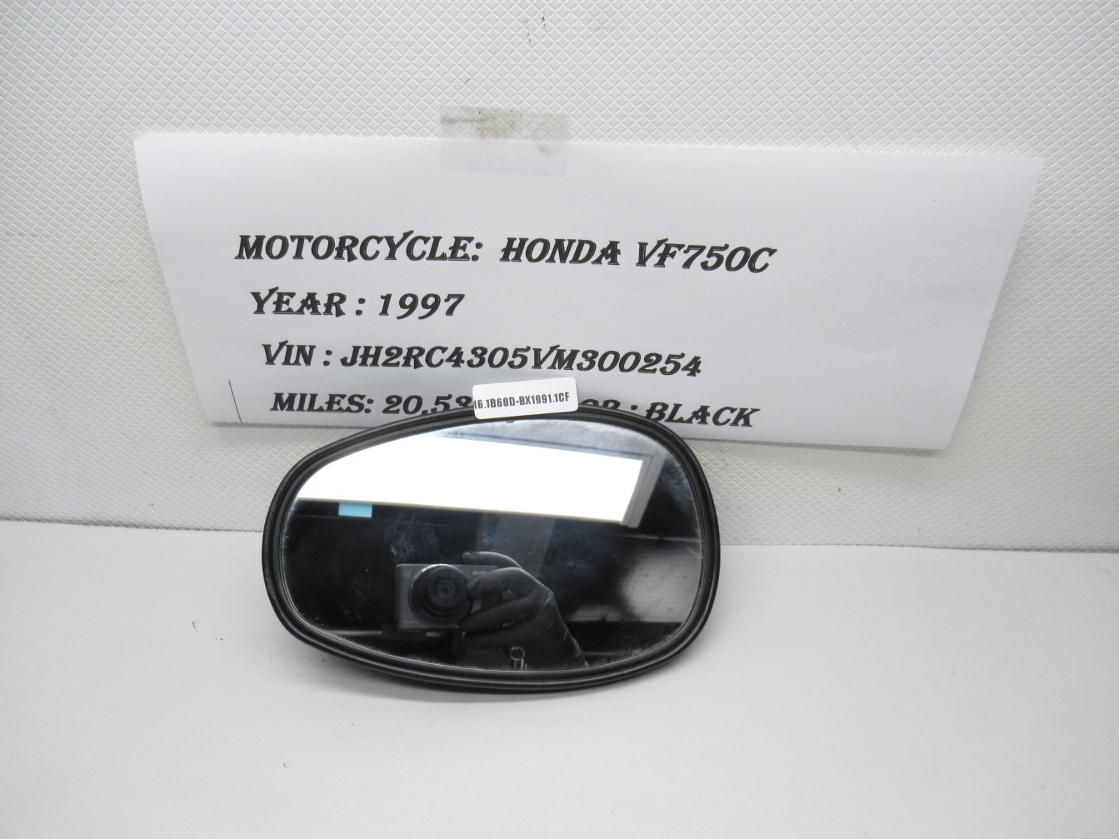 1994-2003 Honda VF750C Magna Rearview Mirror JIREH A050327 Used