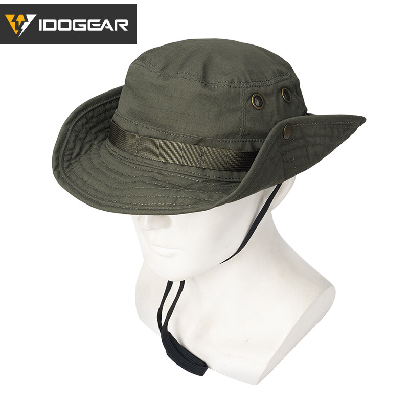 IDOGEAR Tactical Boonie Hat Fishing Hat Hiking Hat Camo Adjustable MOLLE Airsoft