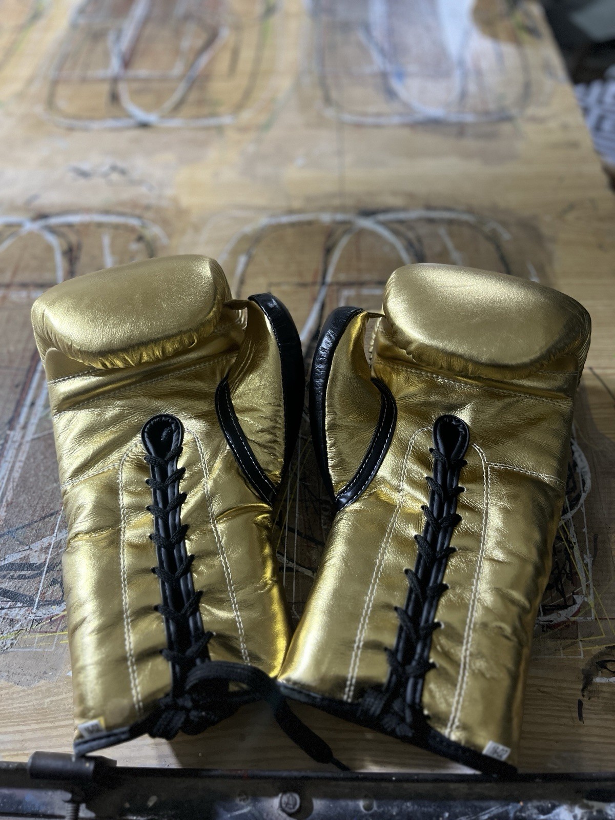 Pro Lace Up Boxing Gloves