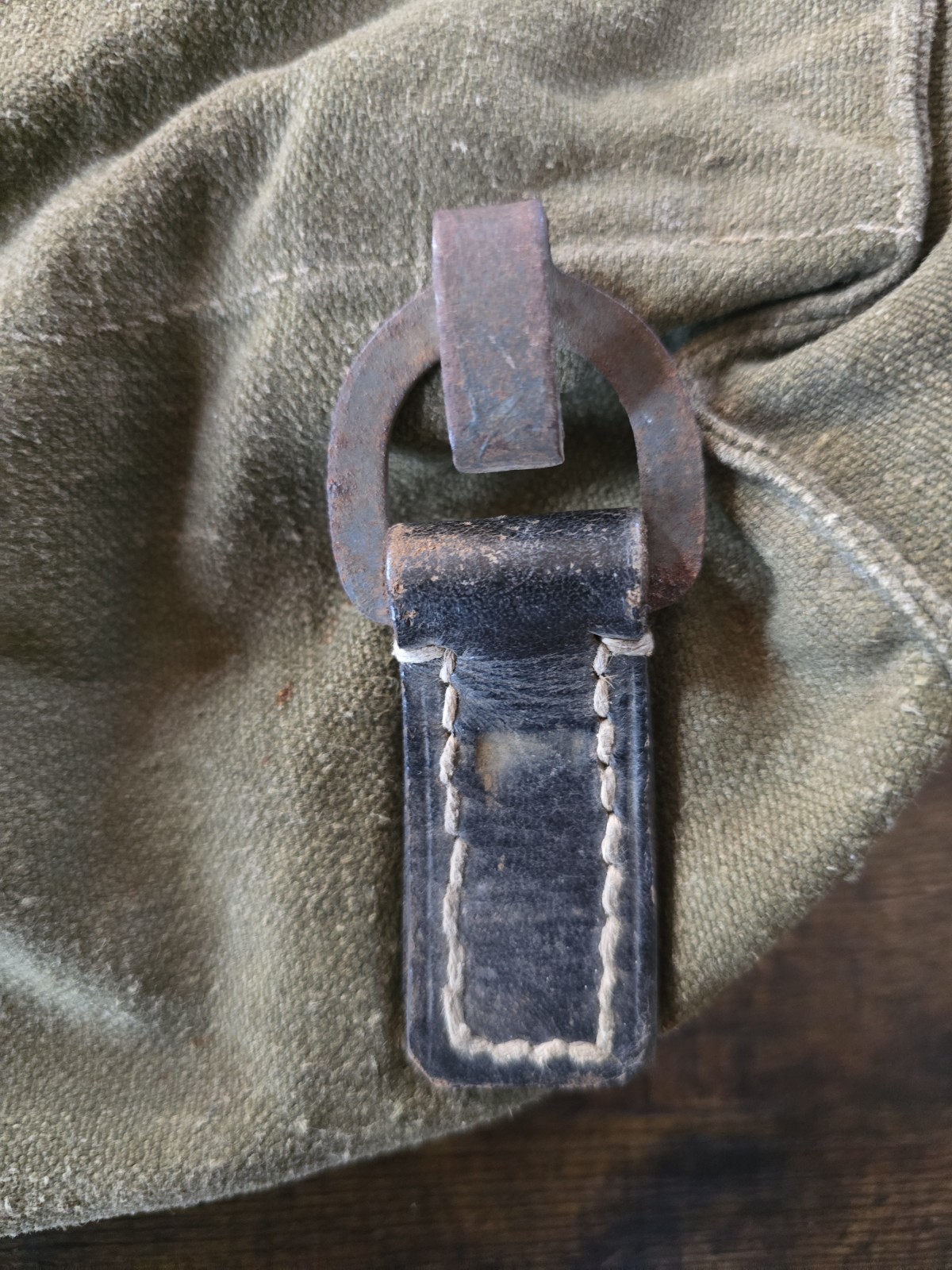 WW2 German "Artillery" Rucksack, A-Frame Compatible, Field Repairs, BEAUTIFUL