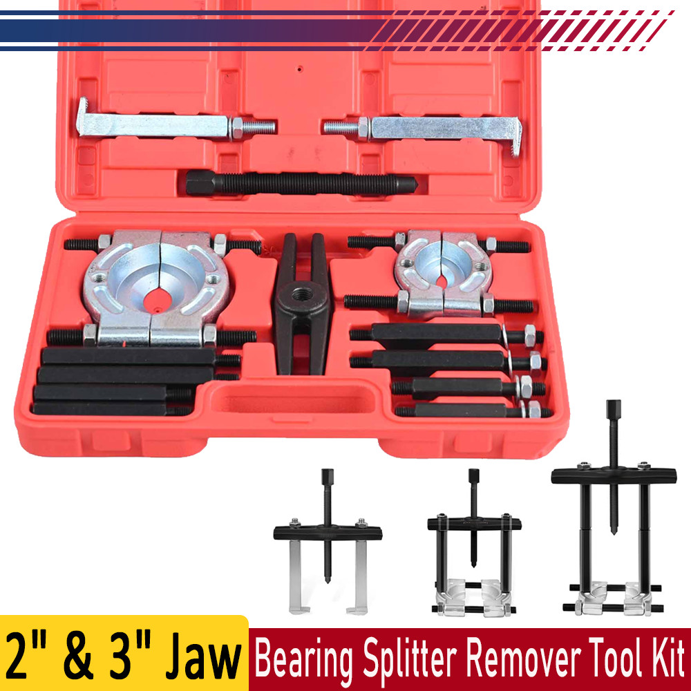 Heavy Duty Bearing Separator Puller Tool Set 14Pcs 5 Ton w/ Case