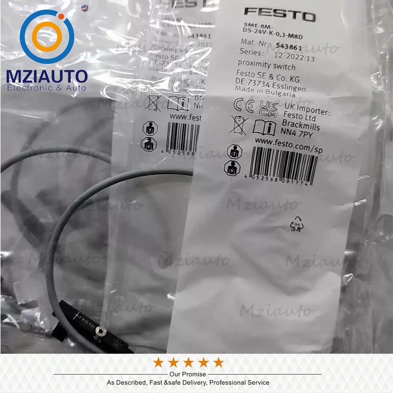 For Festo SME-8M-DS-24V-K-0,3-M8D 543861 Proximity Sensor SME-8M-DS-24V-K-03-M8D