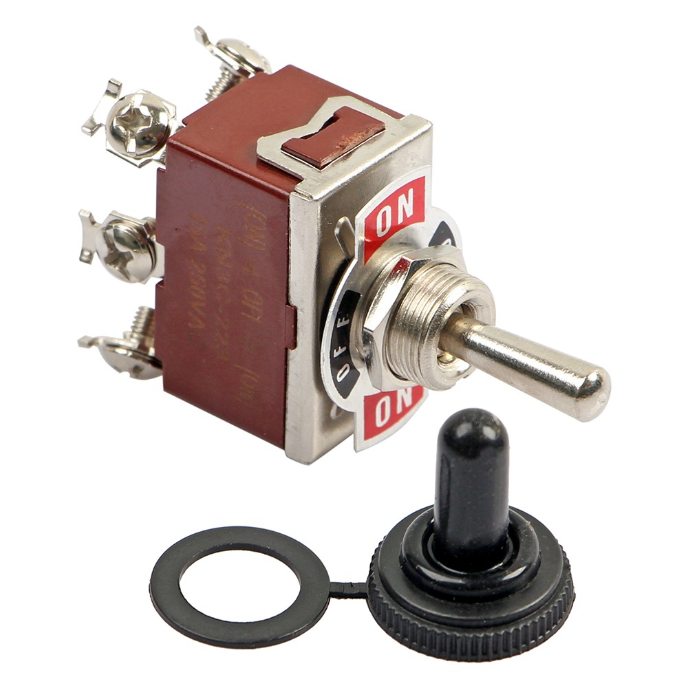 3X Heavy Duty DPDT ON/OFF/ON Toggle Switch 20A 125V/15A 250V Screw Terminals