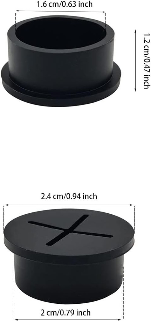 Durable 3/4 Inch Flexible Rubber Grommets - 10 Pieces for Easy Wire Management
