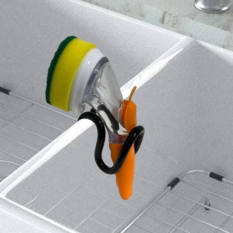 Dish Wand Holder Adjustable Kitchen Dishwand Sink Caddy,Sponge Holder,Brush H...