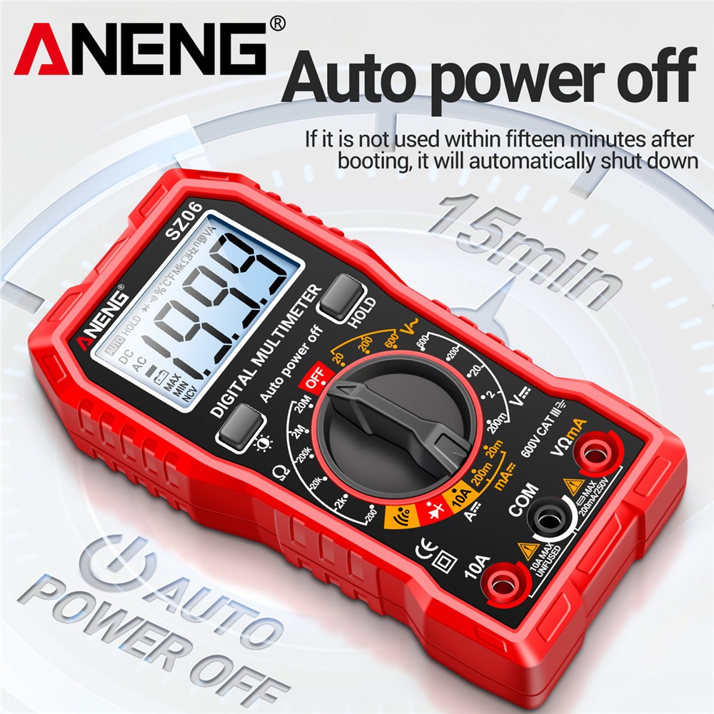 Digital Multimeter Voltmeter SZ06 AC DC Ammeter Ohmmeter Volt Meter Tester Ohm