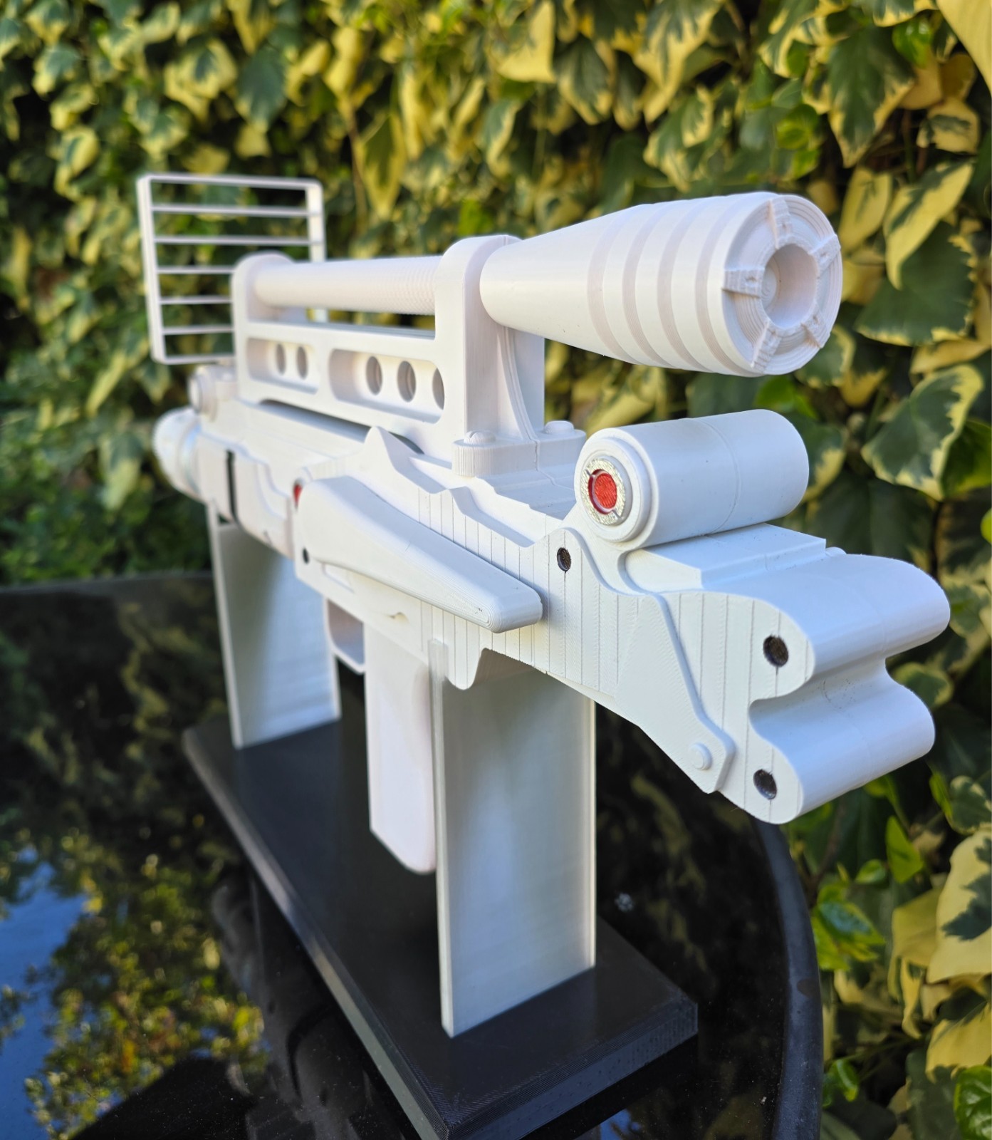 Moonraker Laser Style Sci-Fi Prop Full-Size White Edition - 3D Printed Fan-Made