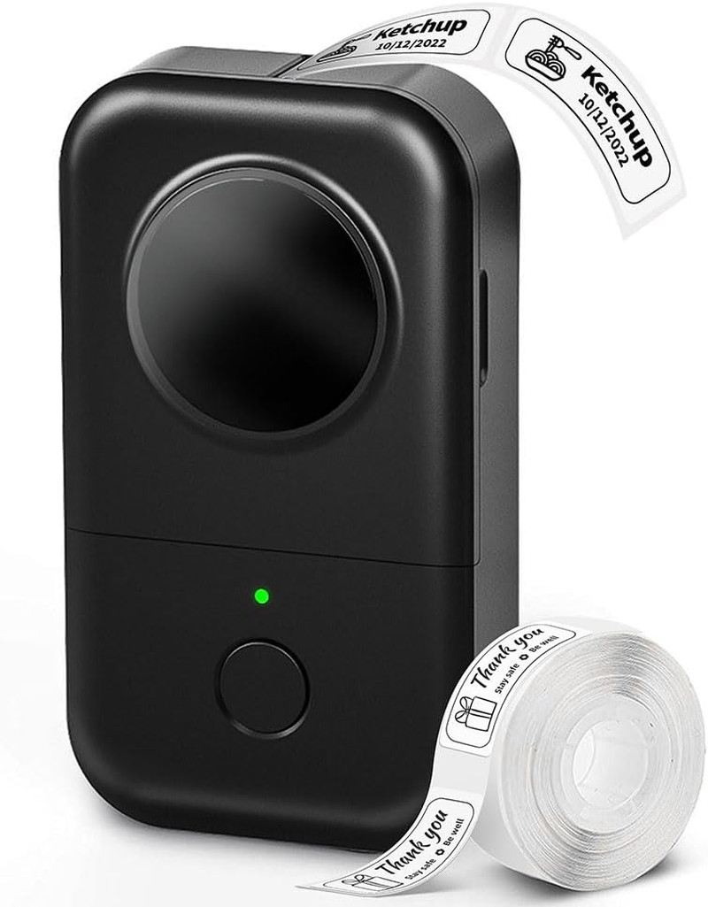 Bluetooth Mini Label Maker for Kids School Items, Inkless Thermal Label Printer