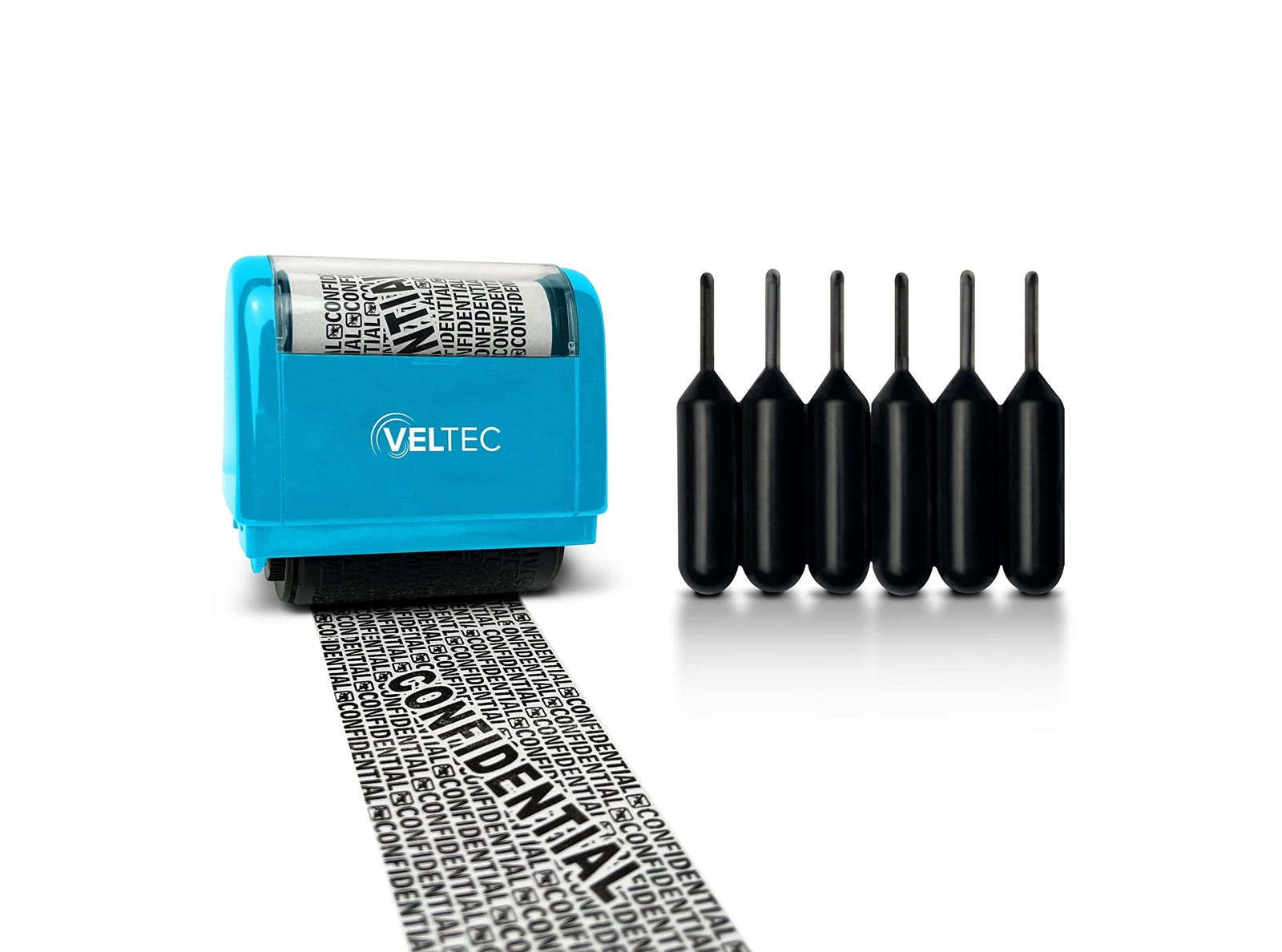 Premium Identity Theft Prevention, Confidential Guard Roller Stamp, Address B...