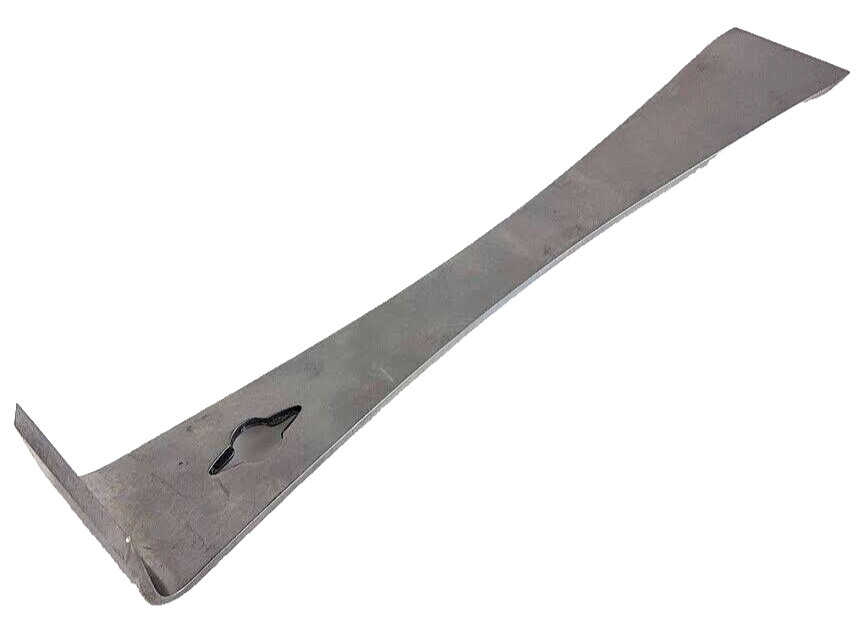 2 Pcs 9" Stainless Steel Mini Pry Bar Set Bent Nail Puller Flat Scraper Chisel