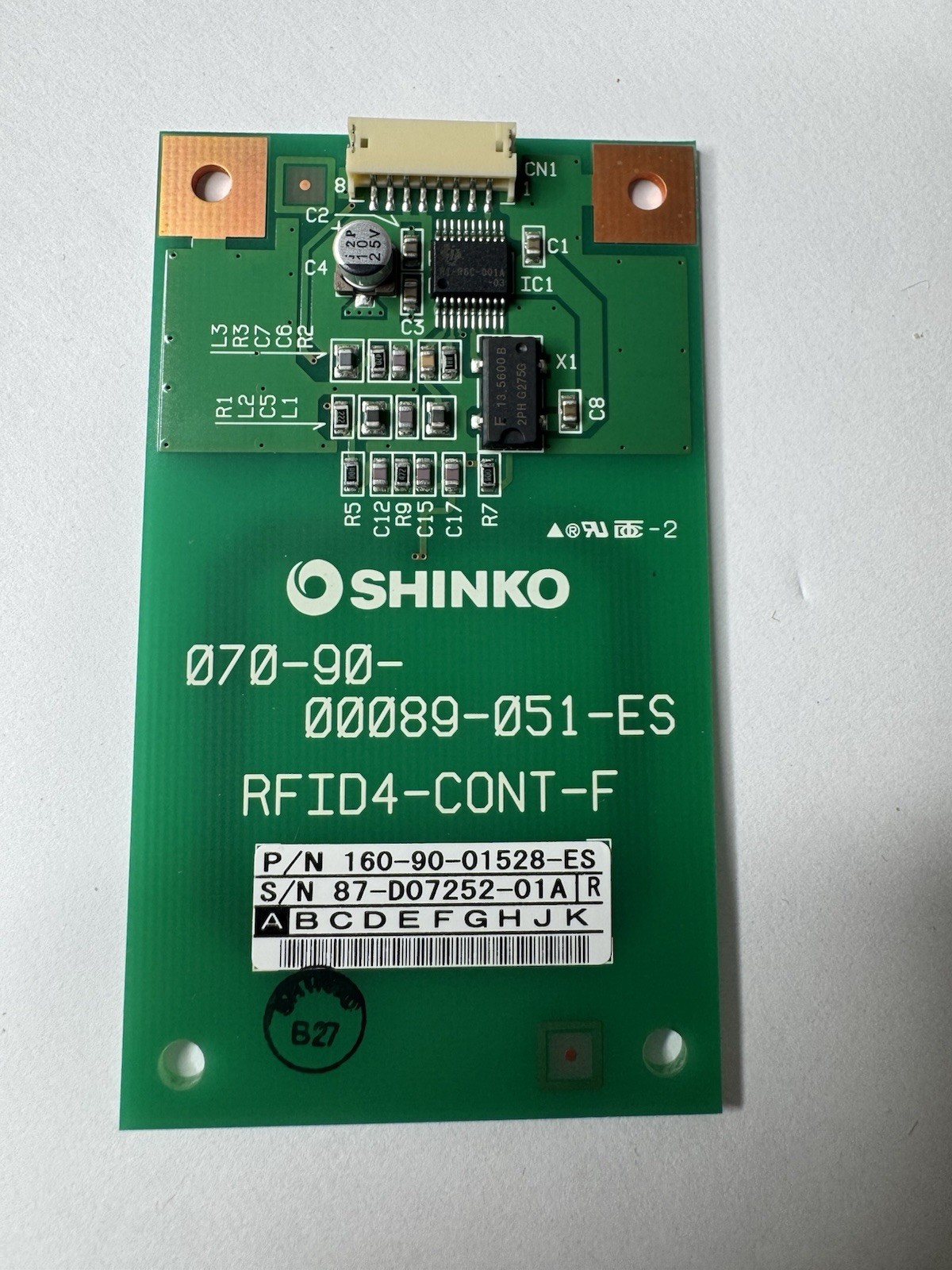 Shinko RFID4-CONT-F Controller Board 070-90-00089-051-ES P/N 160-90-01528-ES
