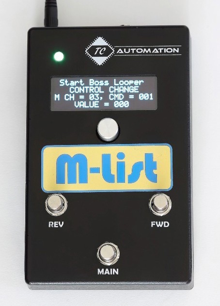 MIDI Footswitch Controller - 100 Songs, 20 Sets - NEW