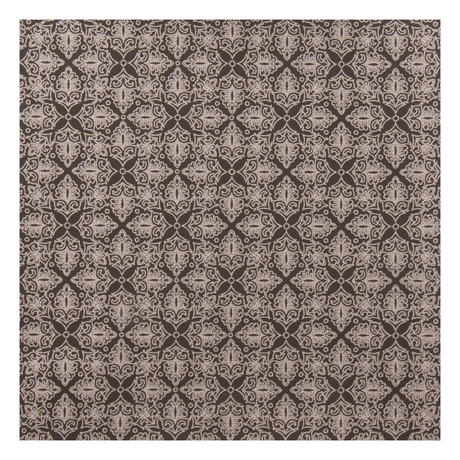 AC Burlap 8.5"X11" 8/Pkg-Black and Silver Ornament