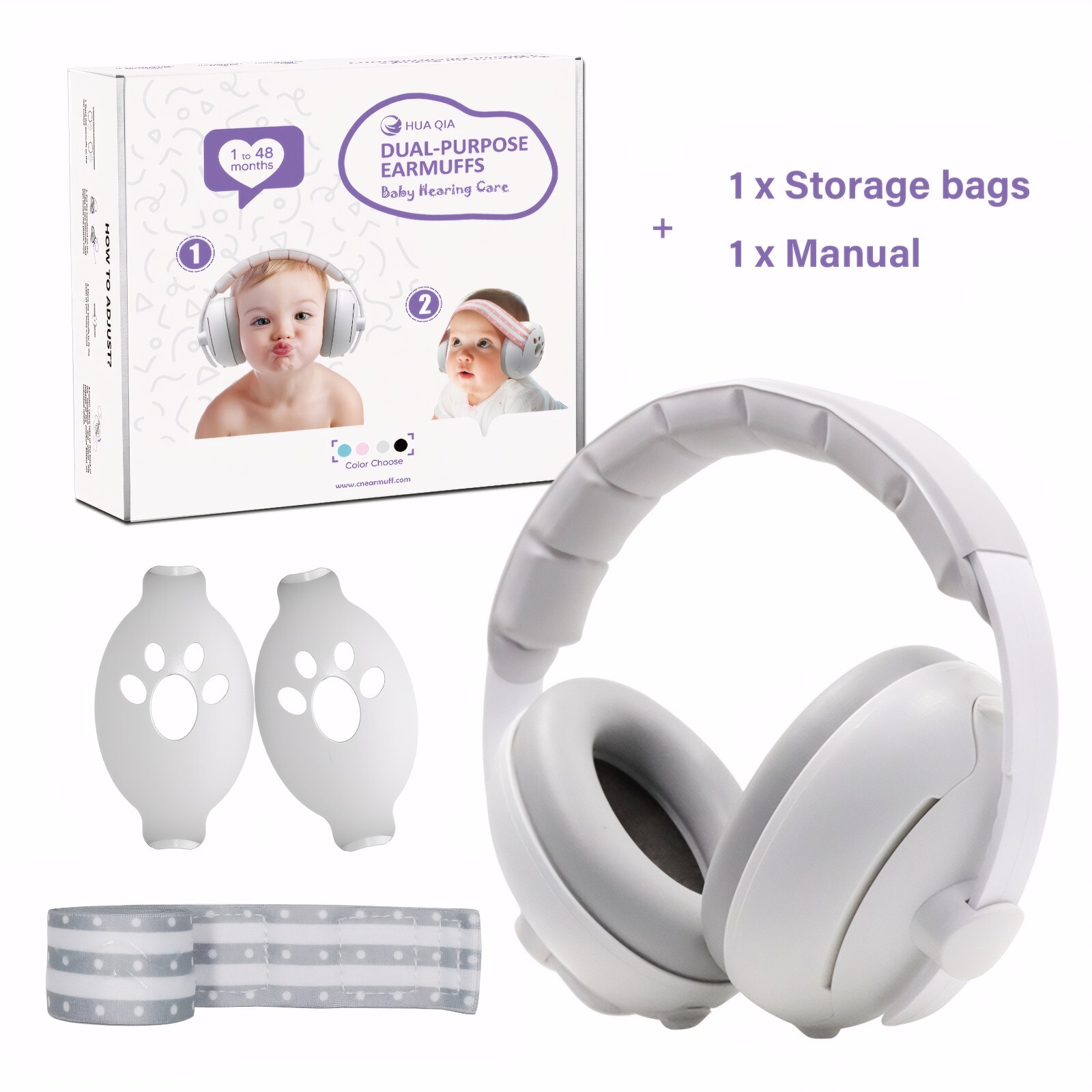 Baby Child Protection Ear Muffs Kids Noise Reduction Safety Cancelling Headphone