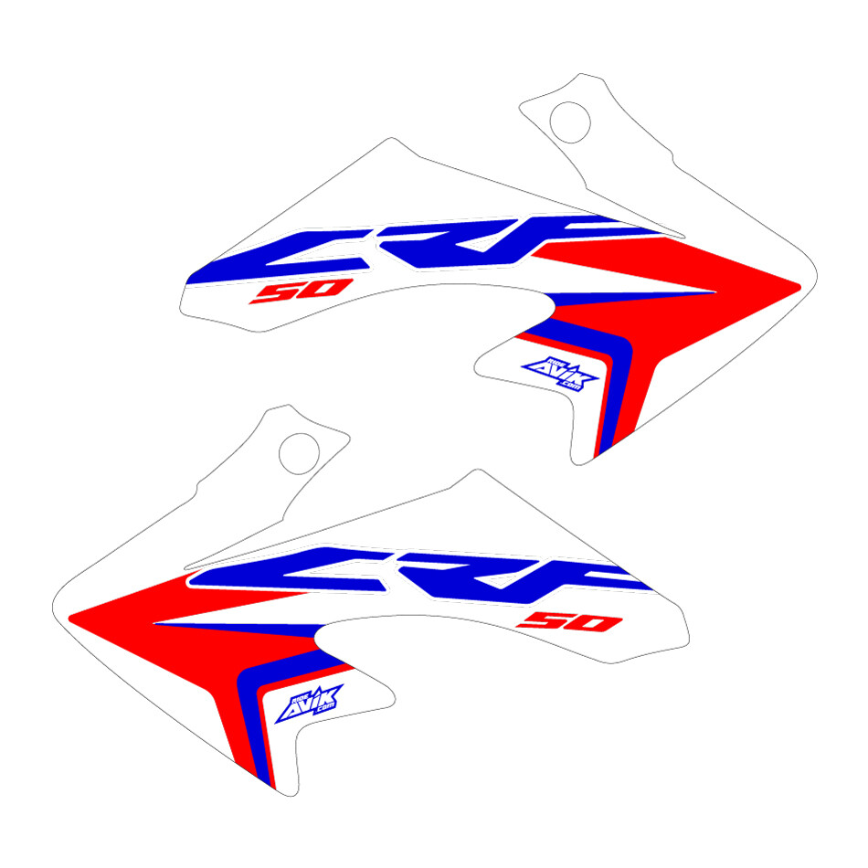 CRF50 Shroud Graphics 04-22 2020 Style White/red/blue FREE SHIPPING!