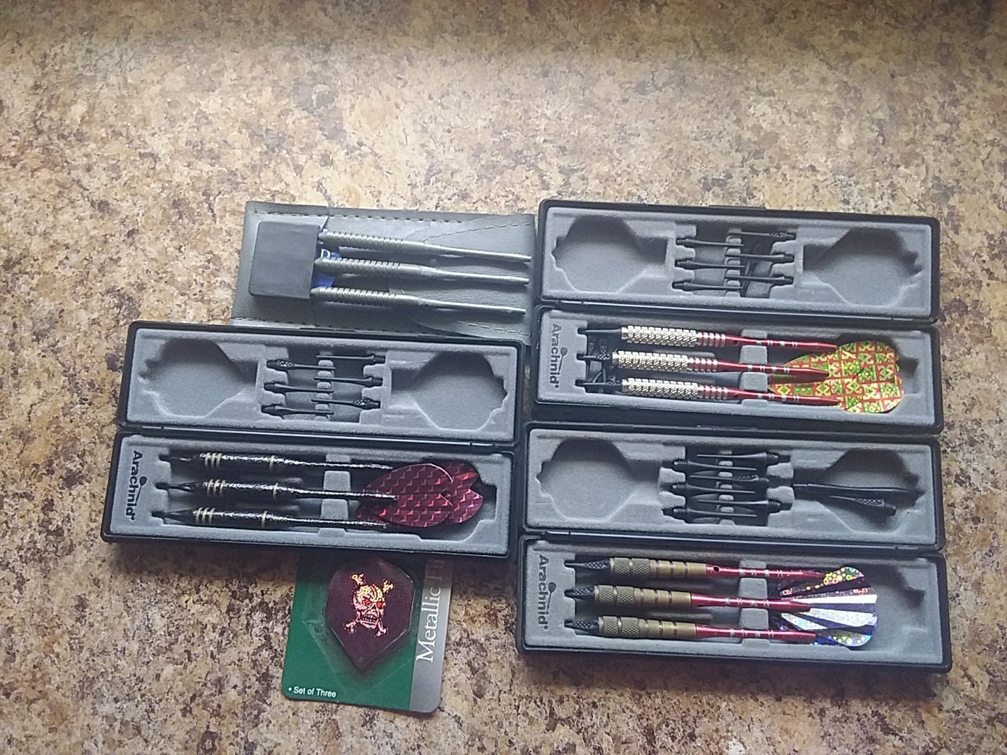 4 Sets Arachnid Soft Tip Dart . 22g 13g 13g 11g With Case