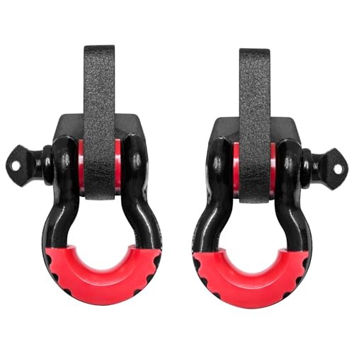 Front Tow Hook Mount Bracket and D-Rings Compatible with 2017-2021 Titan D