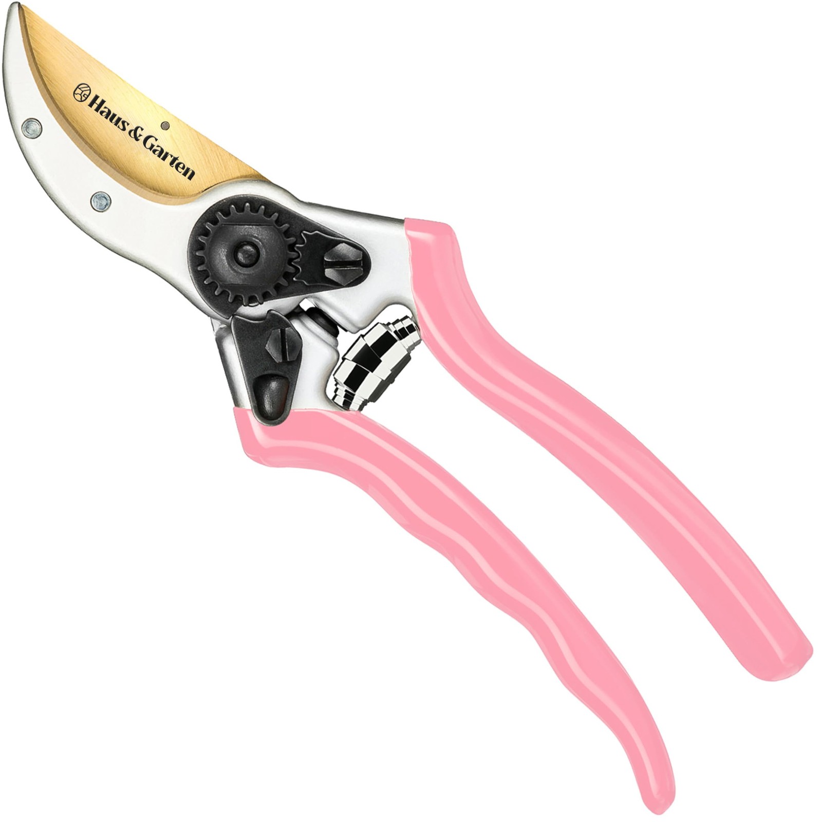 Haus & Garten ClassicPRO 8.5" Medium-Large Hands, Pink Non Slip Soft Grips