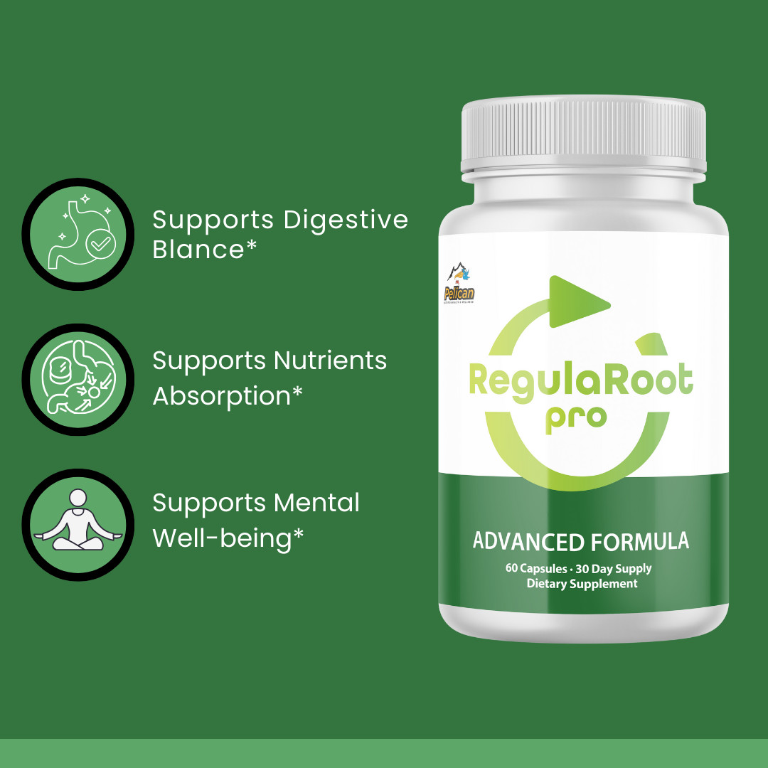 RegulaRoot Pro- Digestive Support- 3 Bottles- 180 Capsules