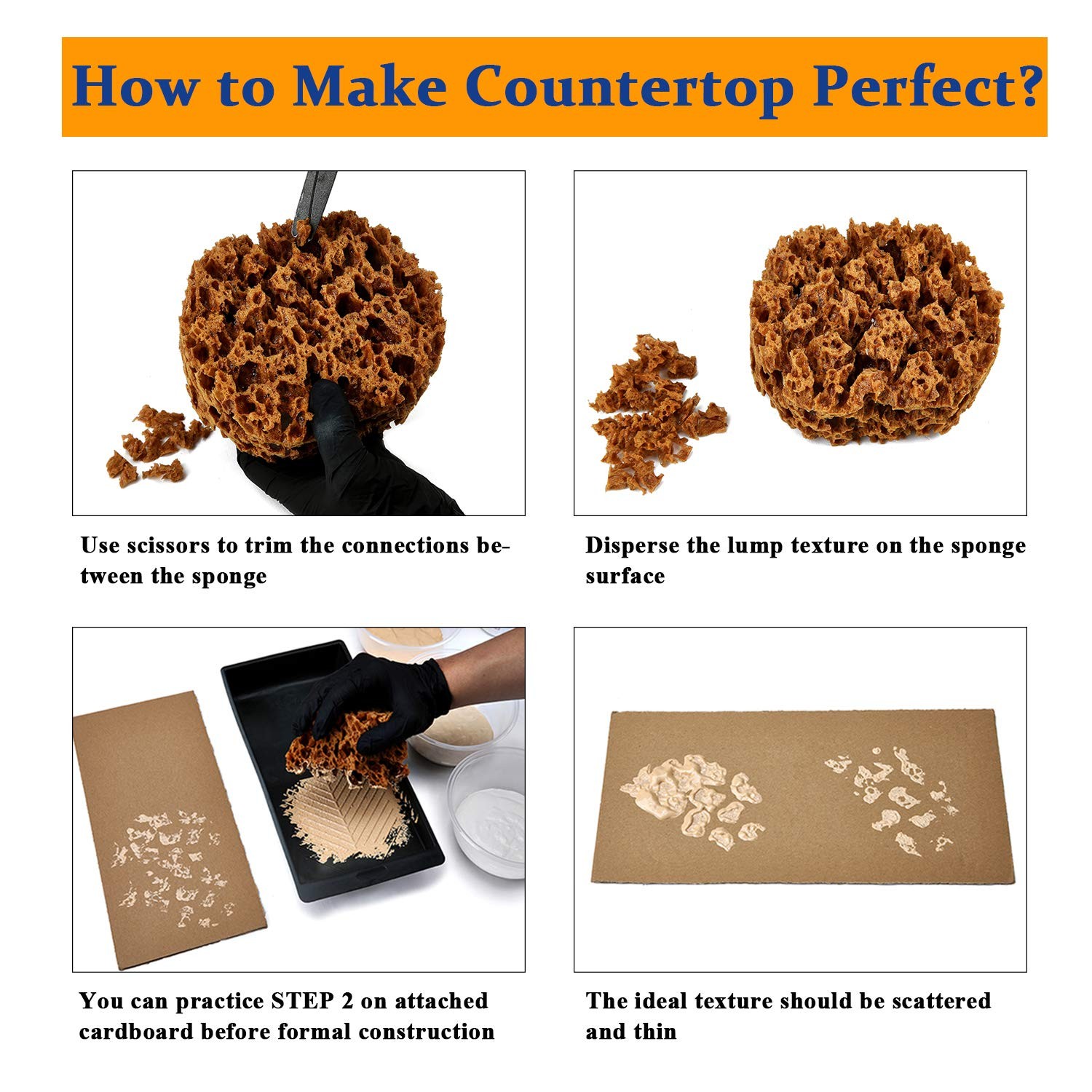 Granite Countertop Paint Kit - Sand Counter Refinishing Kit for Kitchen Bathroom