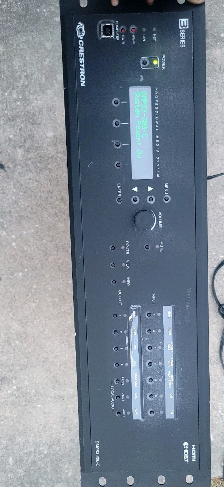 Crestron DMPS3-300-C Digital Media Presentation System W/RACK EARS-TESTED