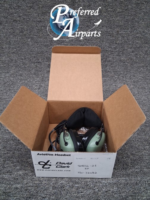 Repaired David Clark Aviation Microphone Headset H10-13.4 p/n 40411G-01 SN 32682