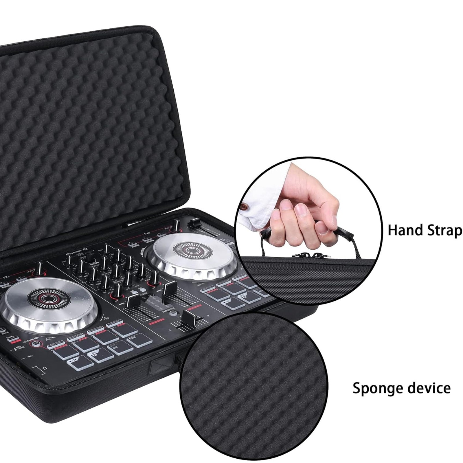 Padded DJ Controller Bag Anti Scratch For DJ Controllers Black